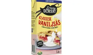 Laktosfri klassisk vaniljsås från Dreamy Dessert, perfekt för att förhöja smaken på din paj. Ett enkelt vaniljsås recept!