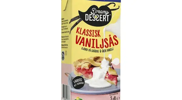 Laktosfri klassisk vaniljsås från Dreamy Dessert, perfekt för att förhöja smaken på din paj. Ett enkelt vaniljsås recept!